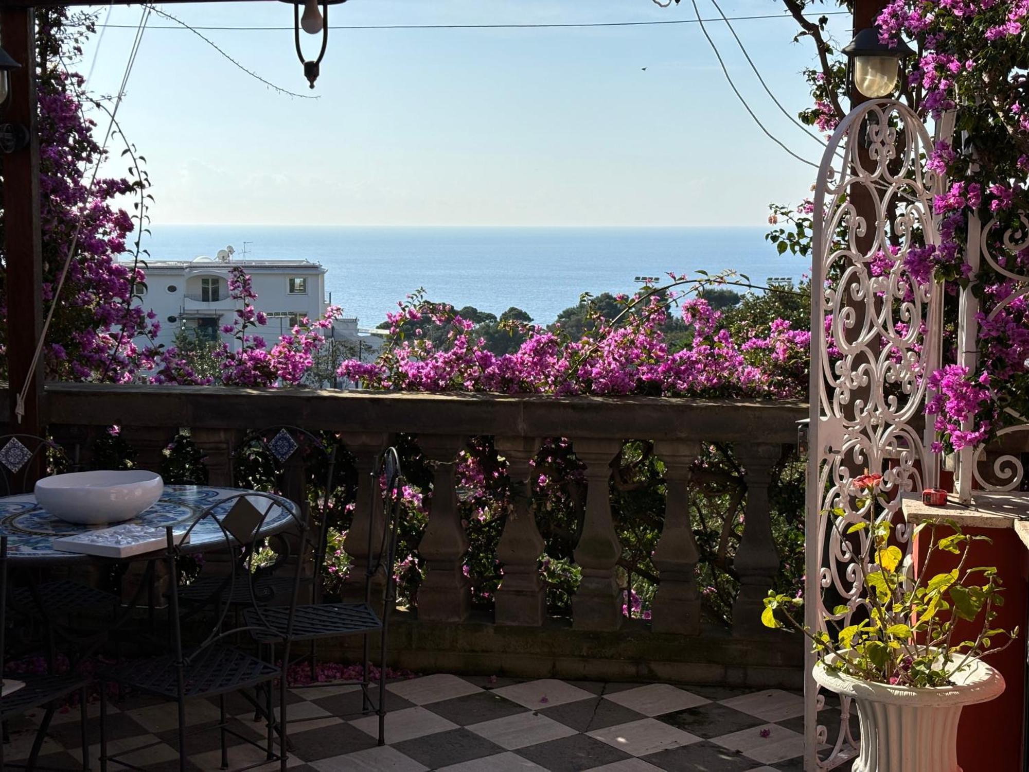 Luxury House In Villa Pompeiana Via Camerelle Con Terrazza Vista Mare Капри Екстериор снимка